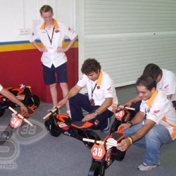 <p>Bradley commissioned Kidimoto to produce a Limited Edition of 10 Repsol Honda styled balance bikes as a special 'Thank You' to his crew and selected sponsors for helping him so far and to mark his first year in MotoGP.</p>