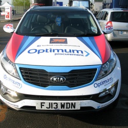 <p>With Bradley now a third of the way through his rookie season in MotoGP, we thought it would be a good time to show you the car he's been using during these european races. Kindly donated by Optimum Procurement/Optimum Fleet Management with custom patriotic vehicle wrap!</p>
<p>Photos courtesy of&nbsp;<strong>&copy;Optimum Procurement</strong></p>