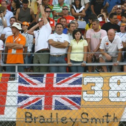 <p>Images of loyal #<span>team38</span><span>&nbsp;</span>fans!
	<br>Please email any images of yourself to <a href="mailto:contact@bradleysmith38.com">contact@bradleysmith38.com</a></p>