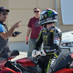 <p>Various images of Bradley advising local riders&nbsp;<span>at the Bahrain International Circuit where he has been riding a specially prepared Yamaha R1 road bike by Pete Beale Racing.</span></p>
<p>Photos courtesy of&nbsp;<strong>&copy;Julia Oakley </strong>and<strong>&nbsp;<strong>&copy;</strong><span>Yusuf Mohammed</span></strong></p>