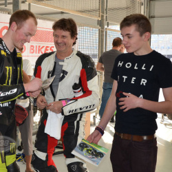 <p>Various images of Bradley advising local riders&nbsp;<span>at the Bahrain International Circuit where he has been riding a specially prepared Yamaha R1 road bike by Pete Beale Racing.</span></p>
<p>Photos courtesy of&nbsp;<strong>&copy;Julia Oakley </strong>and<strong>&nbsp;<strong>&copy;</strong><span>Yusuf Mohammed</span></strong></p>