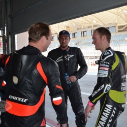 <p>Various images of Bradley advising local riders&nbsp;<span>at the Bahrain International Circuit where he has been riding a specially prepared Yamaha R1 road bike by Pete Beale Racing.</span></p>
<p>Photos courtesy of&nbsp;<strong>&copy;Julia Oakley </strong>and<strong>&nbsp;<strong>&copy;</strong><span>Yusuf Mohammed</span></strong></p>