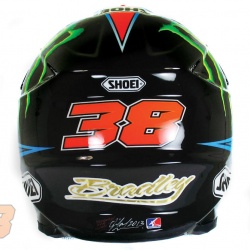 <p><span>Sneak Peek of Bradley's new </span>Shoei VFX-w Monster Energy MX practice helmet, custom painted by OCD.<br />Photos courtesy of&nbsp;<strong>&copy;<a href="http://www.ocd.tm.fr/index.asp" target="_blank">OCD</a></strong></p>