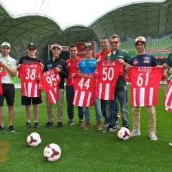 <p>Monster Yamaha Tech 3 Team rider Bradley Smith, along with&nbsp;Michael Laverty,&nbsp;Bryan Staring, Damian Cudlin, Ant West, Jack Miller and Arthur Sissis had the opportunity to meet Melbourne Heart FC defender Patrick Kisnorbo and winger Iain Ramsay at AAMI Park asa media event in the build-up to the Tissot Australian Grand Prix.</p>
<p><span>Photos courtesy of&nbsp;</span><strong>&copy;Monster Yamaha Tech 3</strong></p>