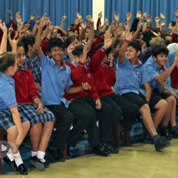 <p>Various images of Bradley attending&nbsp;St. Christopher's School in Bahrain as part of his tour of the Middle East.<br />Photos courtesy of&nbsp;<strong>&copy;Bronwyn Kruger</strong></p>
<p>&nbsp;</p>
<p><strong>&nbsp;</strong></p>