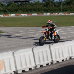 <p>Bradley riding supermoto <span>at the Speedway <span>PLUS Circuit in USJ, Subang Jaya,&nbsp;</span></span>Malaysia as part of he pre-season training. Special thanks to Chear Motor for sponsoring the bike and hospitality.<br /><br />Photos courtesy of&nbsp;<strong>&copy;Chear Motor &amp;&nbsp;<strong>Allan Smith</strong></strong></p>