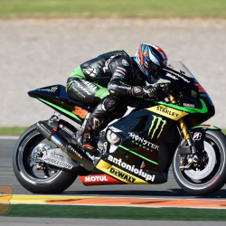 <p>A few of Bradley's 'eagle eyed' fans may have noticed him using a different helmet during the Valencia test the day after the final round of the current MotoGP season.</p>
<p>The helmet was a 'one off' Shoei&nbsp;X-Spirit&nbsp;painted in the same colourway as the forthcoming Shoei NXR Bradley Smith replica which will be available in the UK early next year.</p>
<p>Photos courtesy of&nbsp;<strong>&copy;</strong><strong>Shoei/<strong>&copy;Monster Yamaha Tech 3</strong></strong></p>