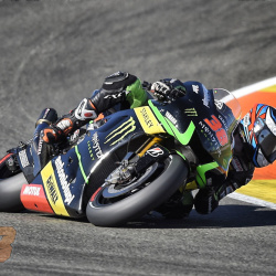 <p>A few of Bradley's 'eagle eyed' fans may have noticed him using a different helmet during the Valencia test the day after the final round of the current MotoGP season.</p>
<p>The helmet was a 'one off' Shoei&nbsp;X-Spirit&nbsp;painted in the same colourway as the forthcoming Shoei NXR Bradley Smith replica which will be available in the UK early next year.</p>
<p>Photos courtesy of&nbsp;<strong>&copy;</strong><strong>Shoei/<strong>&copy;Monster Yamaha Tech 3</strong></strong></p>