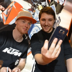 <p>Bradley Smith at MotorcycleLIVE with KTM UK<br>Photos courtesy of <strong>©MotorcycleLIVE</strong></p>
