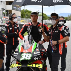 <p>Photos courtesy of<span>&nbsp;<strong>©</strong></span><strong>Aprilia Racing Team Gresini</strong></p>