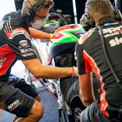 <p>Photos courtesy of<span>&nbsp;<strong>©</strong></span><strong>Aprilia Racing Team Gresini</strong></p>